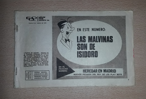 Revista Locuras De Isidoro Las Malvinas Son De Isisdoro