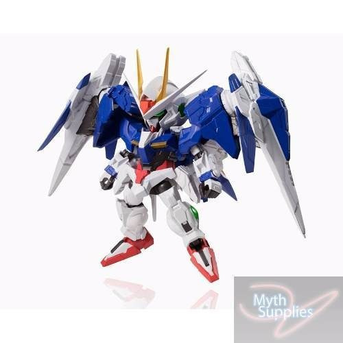 Figura de acción GN-0000 00 Gundam & GNR-010 00 Raiser BAN95520 de Bandai Nxedge Style