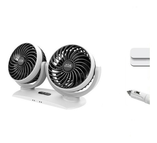 Ventilador Automovil Doble Turbo 12v 3 Velocidad 6 Pulgadas