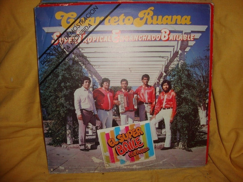 Vinilo Cuarteto Ruana Super Tropical Enganchado Bailable C2