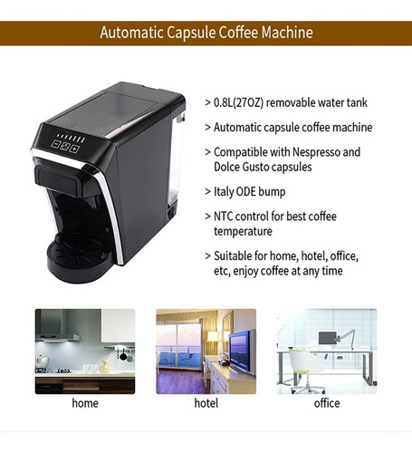 Chulux - Cafetera Qf-cm823 3 En Uno - Capsulas/café Molido