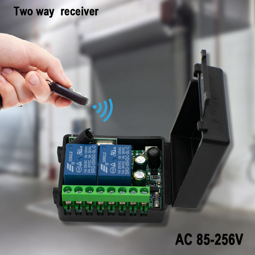 Interruptor Receptor De Control Remoto De 433 Mhz Para Puert