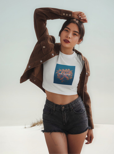 Playera Crop Top De Danny Ocean Portada Álbum Me Rehúso