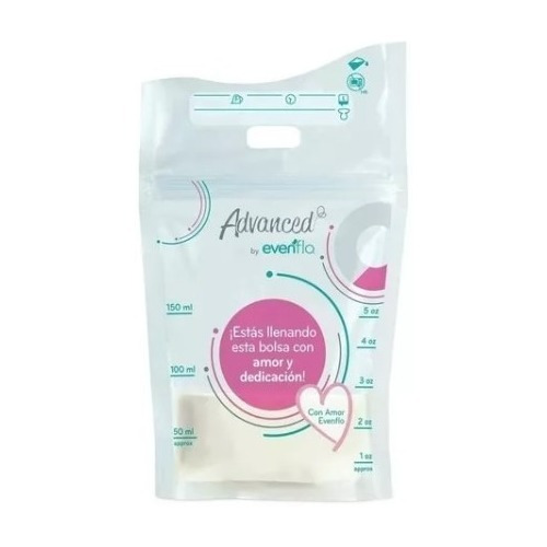 Bolsas Para Leche Materna Evenflo 150ml/5oz 25 Pzas