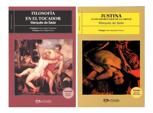 Filosofía En El Tocador Y Justina Marqués De Sade 2 Libros