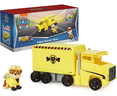 Paw Patrol Rubble, Camion Y Su Grua . Original. Mpuy