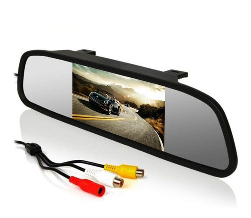 Espelho Retrovisor Interno Com Display Lcd Para Câmera De Ré