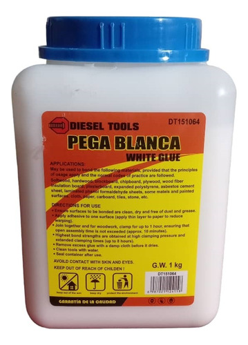 Pega Blanca 1 Kg Cola Blanca Carpinteria Manualidades