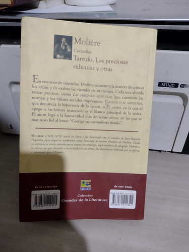 Comedias Tartufo Las Preciosas Ridículas Y Otras Moliere Rp8 (Usado)