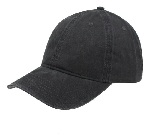 Gorra De Béisbol De Algodón Lavado Liso Ajustable De 6