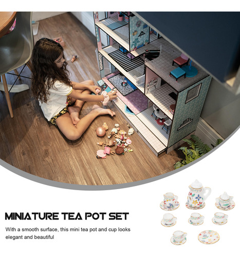1 Juego De Minitazas De Té Mini House, Modelo Toys Mini Hous