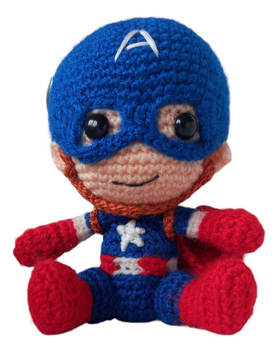 Amigurumi Capitán América Tejido A Crochet 