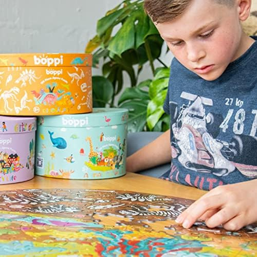 Boppi Puzzle Redondo Animales Alrededor Del Mundo Con Tarjet