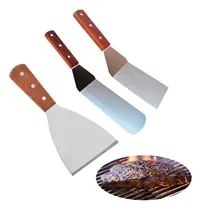 Comprar  Set 3 Espatulas Churrasqueras Gruesa Asado Cocina Plancha