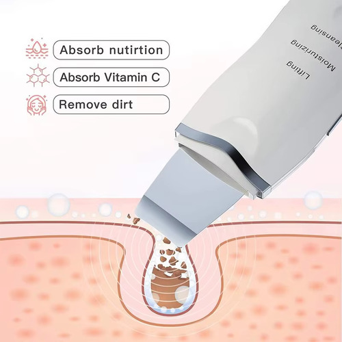 Paleta Limpiadora Facial Ultrasonica Recargable Usb Cod 2938