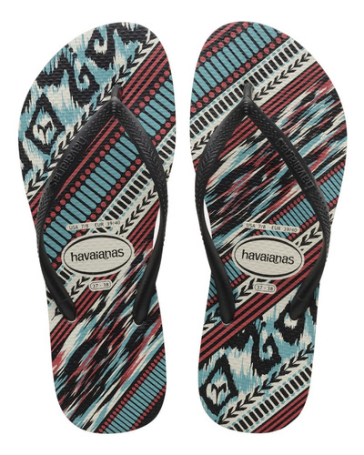 Havaianas Sandalias Para Mujer Mod Slim Tribal