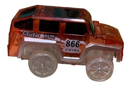 Imagen 3 de 6 de Auto Rojo Con Luz Para Pista Flexible Luminosa Faydi E.full