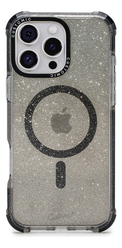 Capa Customic Para iPhone 16 Pro Max Space Magsafe Glitter