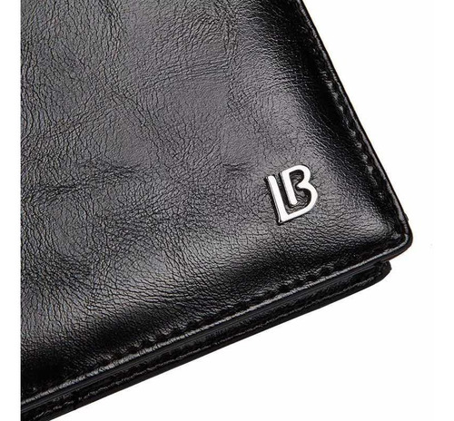 Cartera De Cuero Para Hombre Tarjetero Monedero Cremallera