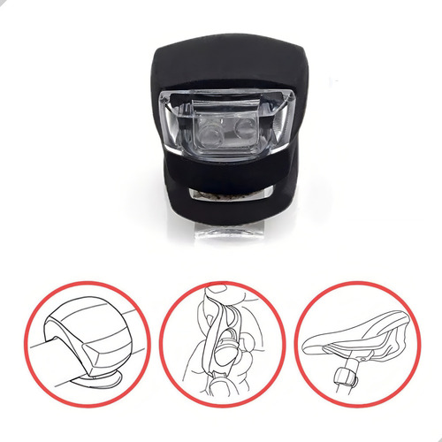 Kit De Farol E Lanterna Para Bicicleta De Silicone/bike