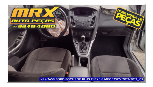 Sucata Ford Focus Se Plus 1.6 Hc Flex Mec 2017 Pecas