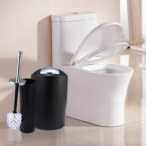 Mostrador De Inodoro Doméstico Simple Canasta Moderna Negro