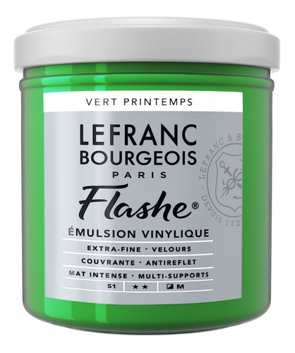 Tinta Acrílica Flashe Lefranc & Bourgeois 125ml S1 544 Sprin