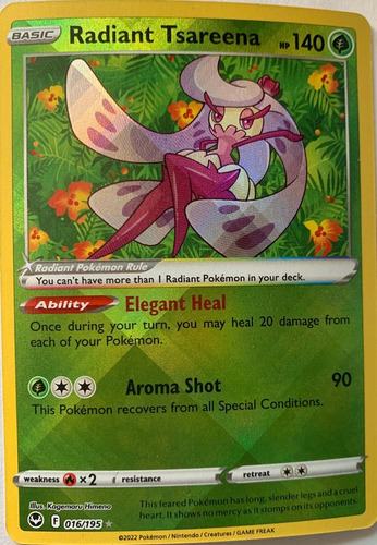 Pokémon Tcg Radiant Tsareena 016/195 Full Art