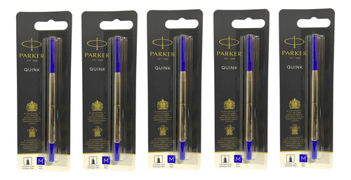 Repuesto Parker  Roller Ball Tanque Original X 5 Unidades