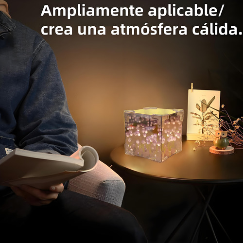 Diy Espejo Led Cube Tulipanes Lamparas Led Lamparas De Noche