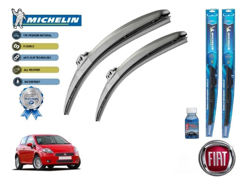 Par Plumas Limpiabrisas Fiat Punto 2004 Michelin