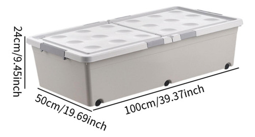 Organizador De Cajas De Almacenamiento Debajo De 100x50x24cm