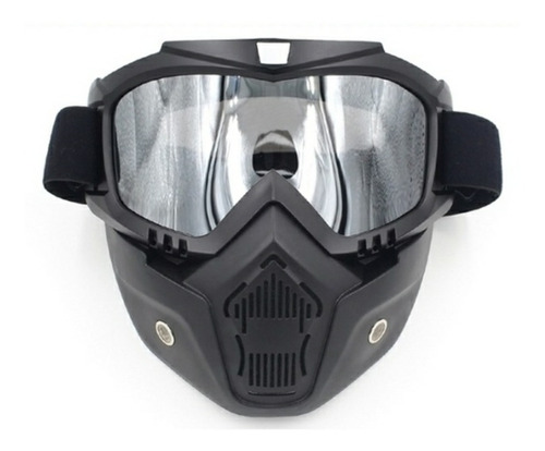 Mascara Con Gafas Goggles Motociclista Para Casco Protección