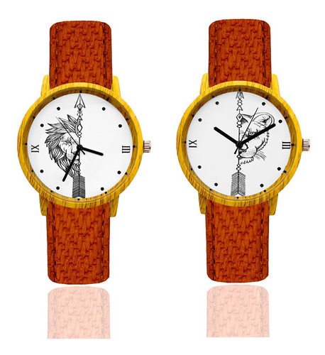 Reloj Pareja Leon Y Leona + Estuche Dayoshop