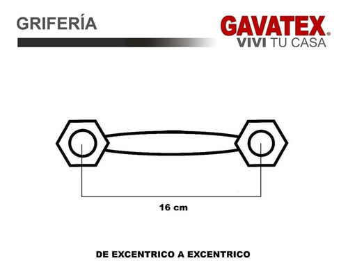 Grifería Mesada Exterior Canilla Mezcladora Premium Cromo Gx