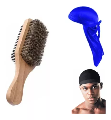 Durag Wave 360 Correria Kit Com 3 Cores Azul Branca E Preta