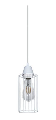 Imagen 1 de 2 de Lampara Colgante Techo Jaula Cilindro Vintage 1 Luz
