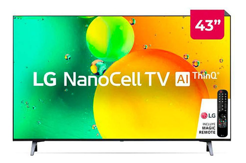 Smart Tv LG 4k 43  Nanocell Mod. 43nano75sqa