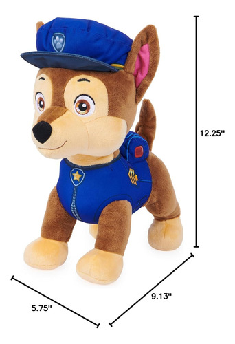 Paw Patrol, Talking Chase 12-inch-tall Interactive Plush ...
