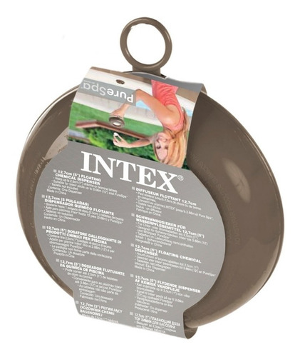 Boya Dosificador Flotante De Cloro Intex #29042 Marrón Claro