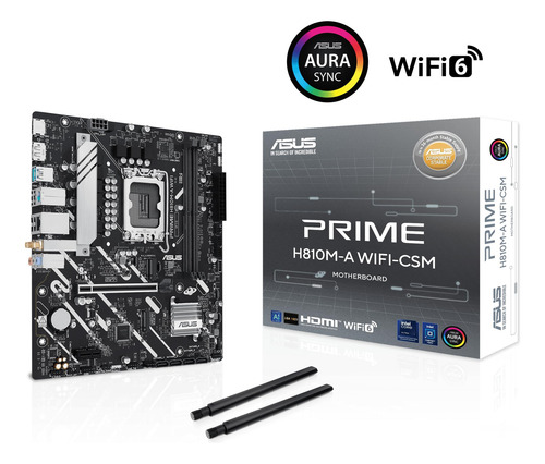 Asus Prime H810m-a Wifi-csm Ddr5 Pcie 4.0 Hdmi Wifi 6