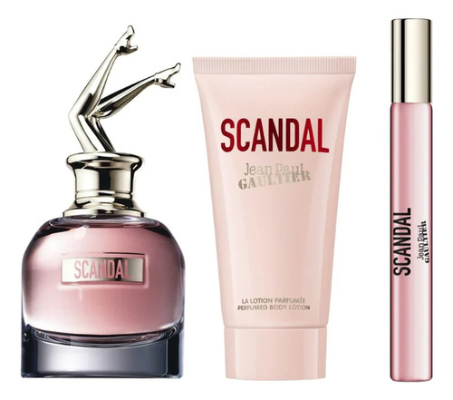 Perfume Jpg Scandal Set 80ml+10ml Edp + 75ml Bl Mujer