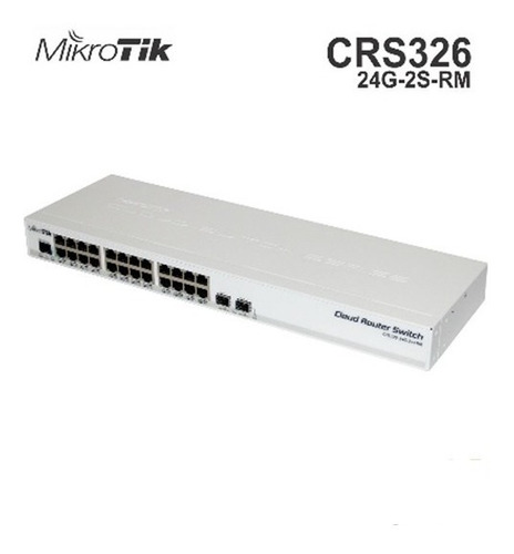 Switch Mikrotik Crs326-24g-2s-rm Cloud Router 24 Puertos