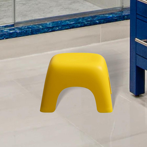 Nuevo Taburete Cuadrado Moderno Minimalista Amarillo