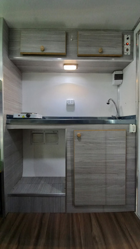 Mini Casa Rodante 2 Metros Para 4 Personas Equipada Tv Led