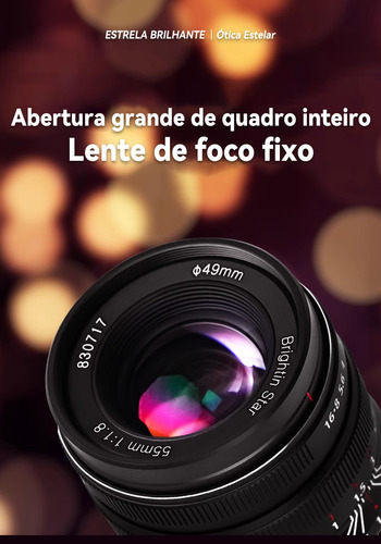 Lente P/nikon Z 55mm F1.8 Brightinstar Manual Fullframe