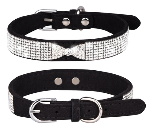 Thain Rhinestones Bling Dog Cat Collars Diamond Con Decoraci