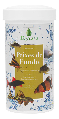 Ração Poytara Premium Peixes De Fundo 600g Aquário Lago