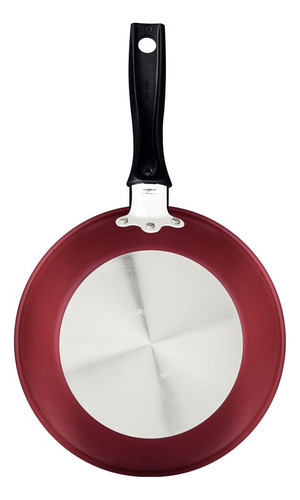 Sartén Tramontina Turin de aluminio rojo, 26 cm, 1,8 l, color rojo