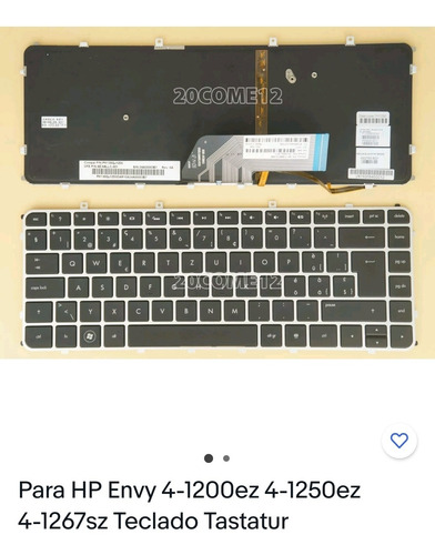 Teclado Envy 4 Pk130qj1z00 Iluminado Serie Ultrabook Slekbok
